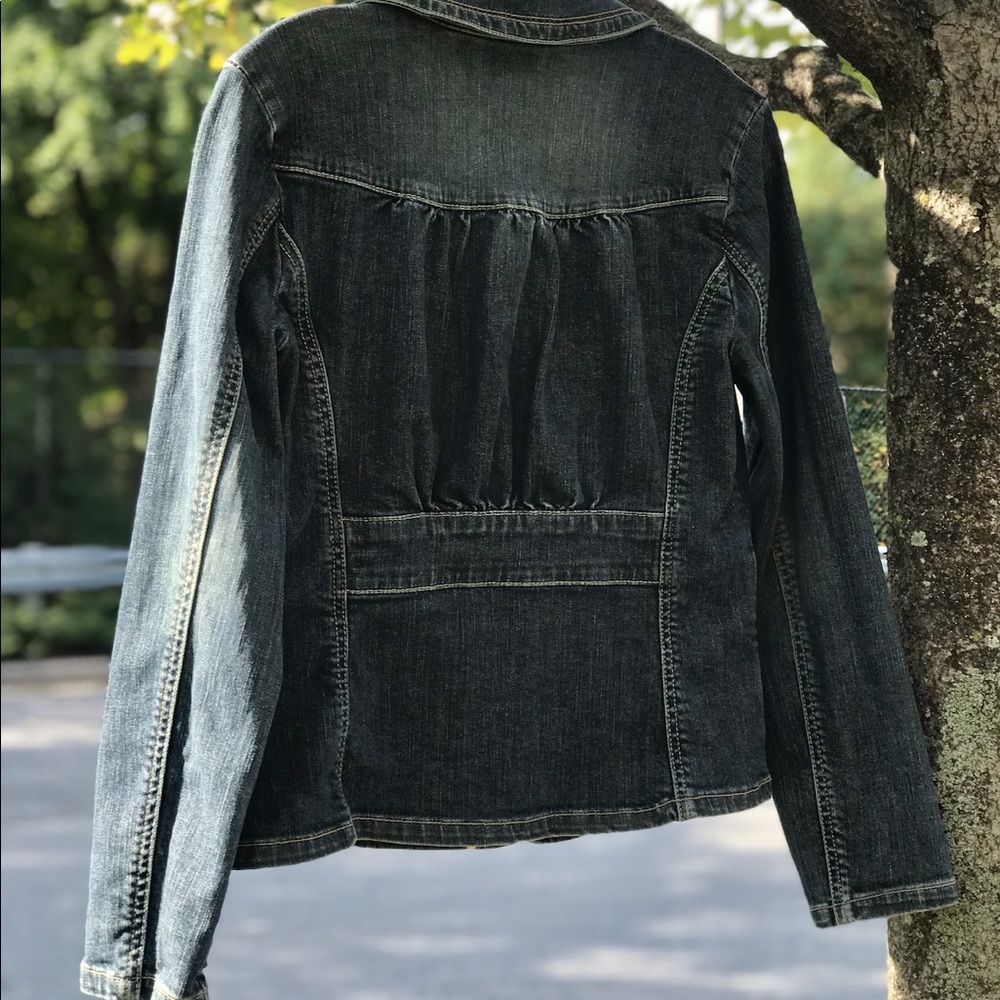 Vintage Gem 90’s Motto Jean Blazer Jacket - Picture 3 of 6